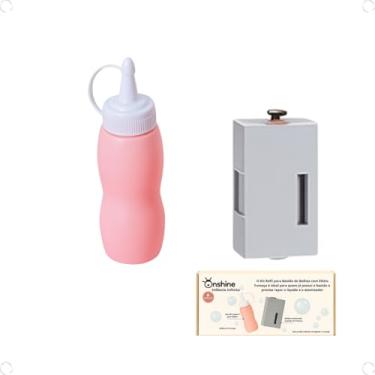 Imagem de Máquina de Bolhas com Fumaça Infantil – Brinquedo Interativo Recarregável | Diversão para Crianças e Festas – Modelos Lucky e Sweet (Refil Rosa)