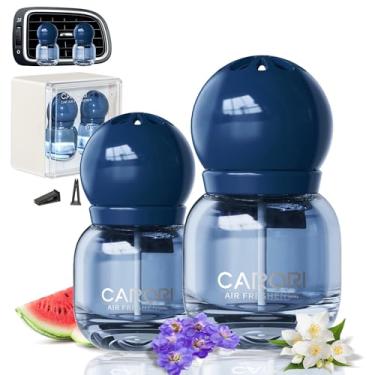 Imagem de Carori Aromatizador de ar de carro fofo, pacote com 2, purificadores de carro em forma de lâmpada, clipe de ventilação automotiva, perfume de longa duração, óleos essenciais, acessórios de carro fofos