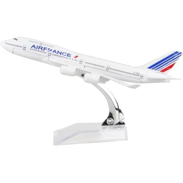 Imagem de Miniatura Avião Diecast Metal Comercial Boeing 747 Air France - Escala 1/400