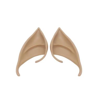 Imagem de Dois pares de orelhas de elfo de látex para mulheres - Pontas de orelha pontiagudas macias e flexíveis