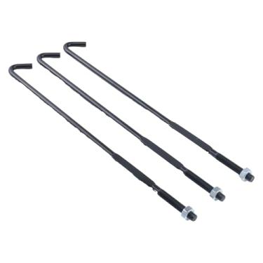 Imagem de Chamixx 3 x haste de retenção de bateria J-Bolt com porca 602896 00571G2 11098G6 compatível com EZGO RXV 2008+ carrinho de golfe elétrico