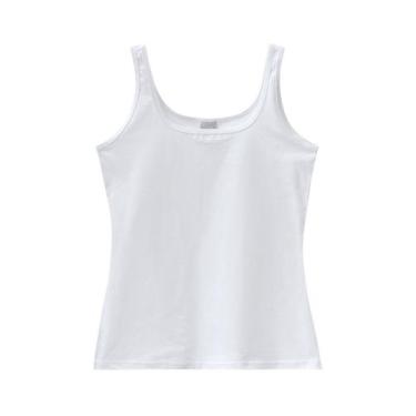Imagem de Camiseta feminina regata malwee 1000004494, Branco, P