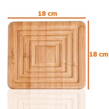 Imagem de Descanso Suporte Panela Apoio Para Panela Bamboo 2 Peças - MOR