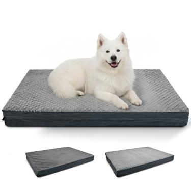 Imagem de Sytopia L Cama lavável indestrutível para cães grandes, cinza escuro