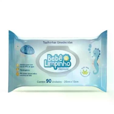 Imagem de Lenço Umedecido Bebe Limpinho Premium Cimed 90 Unidades