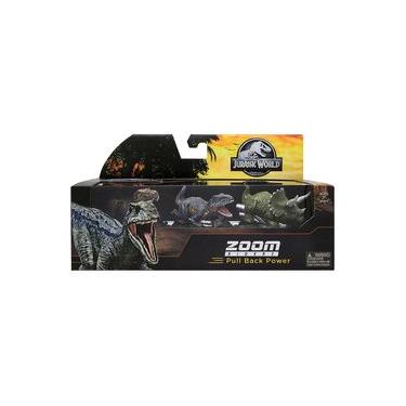 Imagem de Jurassic World Carrinhos 7Cm T.Rex, Indoraptor E Triceratops