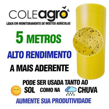 Imagem de Armadilha Amarela Contra Insetos Bobina 5 Metros Coleagro Bobina Adesi
