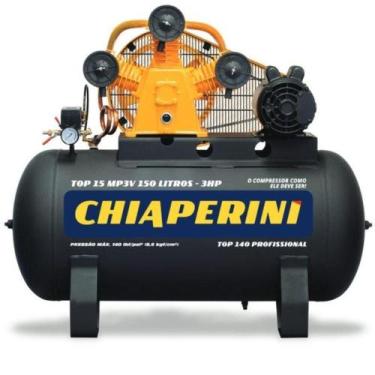 Imagem de Compressor de Ar Top 15 150L 3HP 15 Pés 110/220V Chiaperini