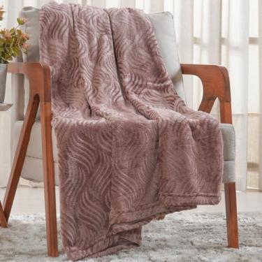 Imagem de Manta Casal Brushed Microfibra Flannel 180x230 Cognac