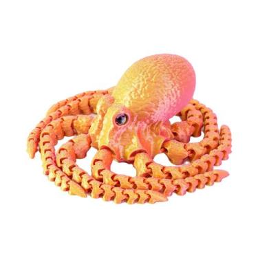 Imagem de Brinquedo De Mesa Polvo Impresso Em 3D Articulado Escultura Ecológica 