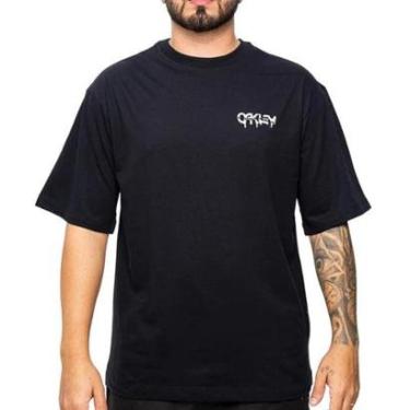 Imagem de Camiseta Oakley B1B Melted Metal SM26 Masculina-Masculino