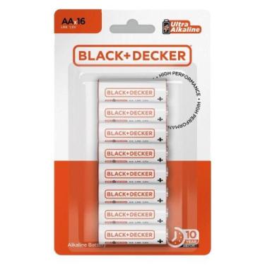 Imagem de Pilha Alcalina Palito Aaa Com 16 Unidades Black Decker - Black-decker
