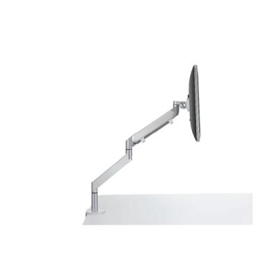 Imagem de OZ-1 Suporte de alumínio ajustável para monitor LCD LED de 17 a 32 polegadas de altura de mesa suporte flexível para monitor de gás (cinza prateado)