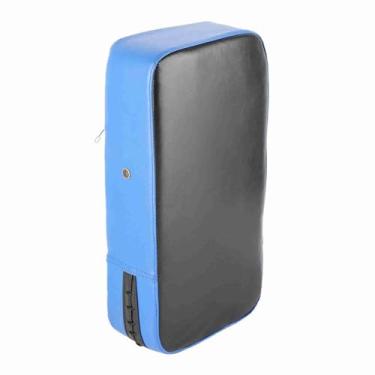 Imagem de Pssopp Almofada Curva de Chute, Alvo de Couro PU Com Faixa de Compressão Elástica de 5 Cm de Largura, Laço Mágico e Design de Gancho para Kickboxing MMA Taekwondo Karate (BLUE)