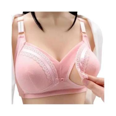 Imagem de Sutiã De Amamentação plus Size, Amigo Da Pele, Respirável, Cor Sólida,