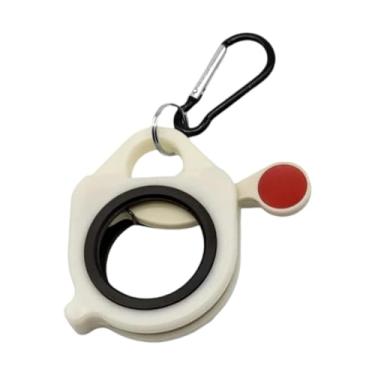 Imagem de oshhni Organizador de abraçadeiras de cabos eficiente e com mosquetão, leve e luminoso, ideal para guardar fios cabos elétricos.