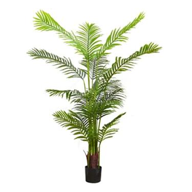 Imagem de Plantas falsas, plantas artificiais, grandes, artificiais, vasos, folhas de plástico, vaso de bonsai para casa, jardim, loja, quarto, decoração, plantas artificiais, ambientes internos e externos, 140