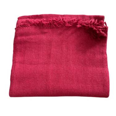 Imagem de Manta Para Sofá ou Cama Luxo Gigante 210x120 Tipo Capa de Sofá Protetora Algodão Decorativa manta para sofá sofa grande(Vermelho)