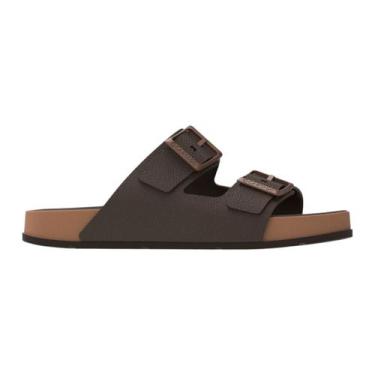 Imagem de Papete Masculina Cartago Milão Plus Slide Adulto, Castor, Marrom, 41