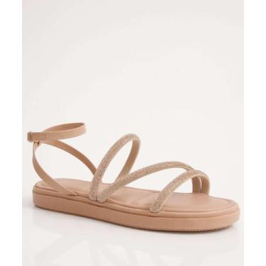 Imagem de Sandália Feminina Flatform Via Uno Bege-93056, Bege, 36