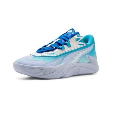 Imagem de Puma Tênis de basquete masculino Scoot Zeros II Crystal, Azul pacífico/azul-claro, 38
