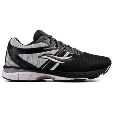 Imagem de Tênis Masculino Feminino Caminhada Academia Corrida Gel-Revolution Gel-Revelation Leve Macio Confortavel (Preto-Branco, BR, Adulto, Numérico, 40)