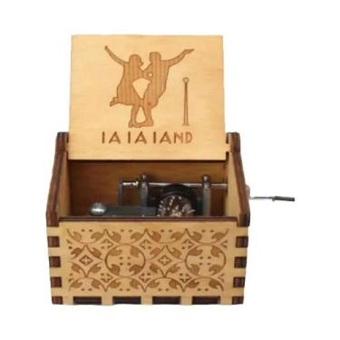 Imagem de Caixa De Música De Madeira Com Manivela De Halloween, Feliz Você É Meu