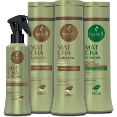 Imagem de Kit Haskell Matcha & Alecrim  Shampoo Uso Diário 300ml + Shampoo Antir