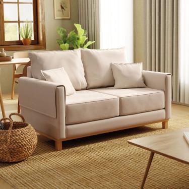 Imagem de Sofá 2 Lugares 160cm Ananda Cabecasa Madeiraoriginals Bege