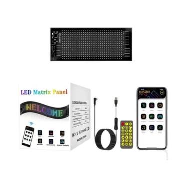 Imagem de Painel De LED RGB Flexível Para Carro: Letreiro De Pixel Matriz Com An