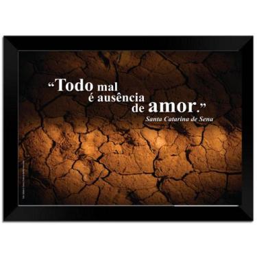 Imagem de Quadro Decorativo Frases Amor Com Moldura E Vidro - Evangelize