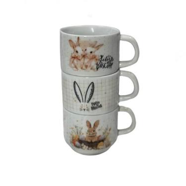 Imagem de Xícaras de Chá Hotel Feliz Páscoa 150ml (sortido) - Allis Decoraes