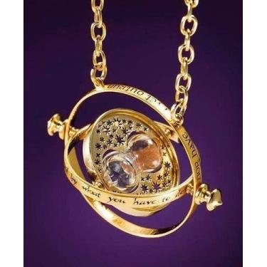 Imagem de Pingente Vira-Tempo Harry Potter Hermione Granger Dourado Giratório Co