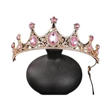 Imagem de Coroa De Noiva Em Liga De Strass, Acessório De Cabelo Para Vestido De 