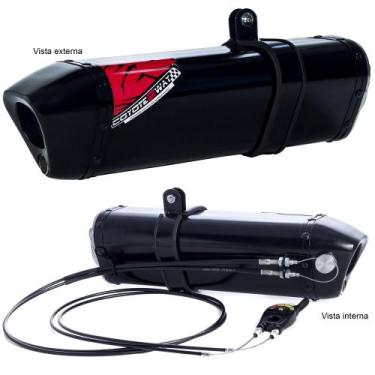 Imagem de Escape / Ponteira Coyote Modelo TRS 2 Way + Mais em Alumínio - F 850 G
