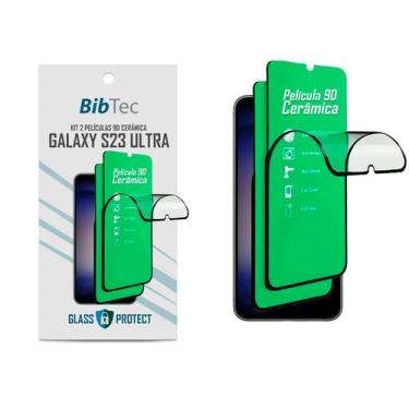 Imagem de Kit 2UN Película de Cerâmica 9D para Samsung Galaxy S23 ULTRA Tela tod