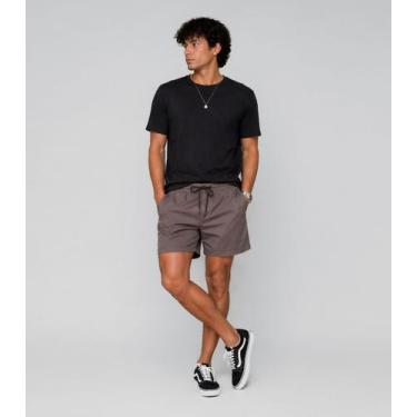 Imagem de Bermuda Masculina Em Sarja Rota Da Onda Cinza, M, Cinza