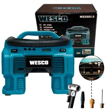 Imagem de Compressor De Ar Bateria 18v 2ah Ws2961 Wesco E Carregador - POSITEC