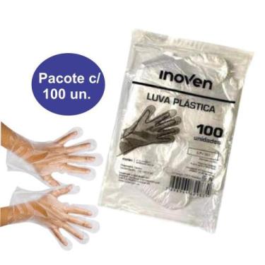 Imagem de Luva Plástica Descártavel INOVEN - 100 Unidade