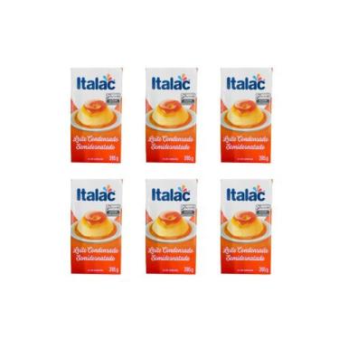 Imagem de Leite Condensado Semidesnatado Italac Kit 6 Unidades