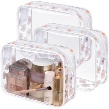 Imagem de Bolsa de higiene PACKISM Bolsa de maquiagem transparente com estampa d