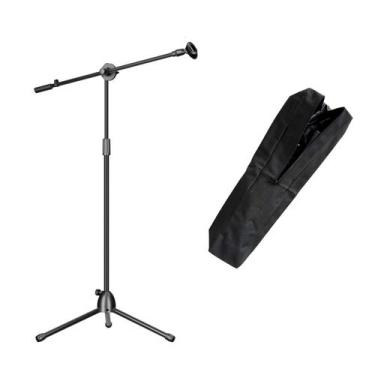 Imagem de Pedestal Para Microfone Girafa Retrátil C/ Bag  Tripé Profissional Aju