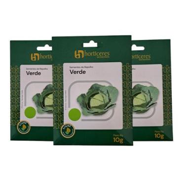 Imagem de Semente Repolho Verde 30g Horticeres - Cabeça Compacta, Pesada e Unifo