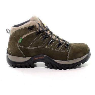 Imagem de Coturno Bota Adventure Masculina Em Couro Nobuck Chumbo - Bell-Boots