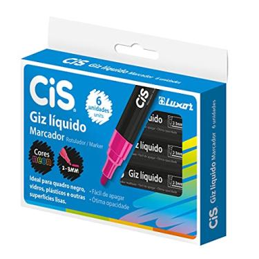 Imagem de Giz Líquido CIS, Rosa, pacote de 6
