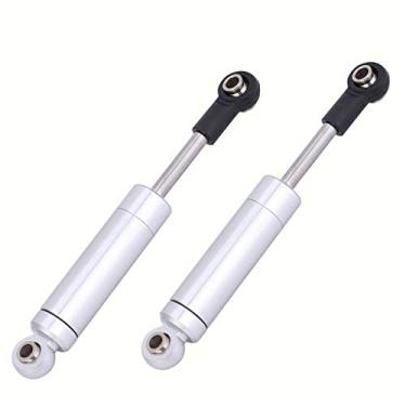 Imagem de Keenso Amortecedor de liga de alumínio, acessório de amortecedor interno de mola para carro Tamiya CC01 1/10 RC (prata)