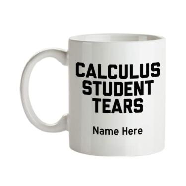 Imagem de Caneca personalizada para estudante cálculo, caneca de café, presentes para estudante cálculo, caneca de estudante personalizada cálculo, ideia de de aluno cálculo, caneca com nome personalizado