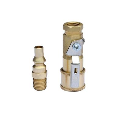 Imagem de Adaptador de propano de liberação rápida de 0,63 cm adaptador de gás de desligamento para mangueira de propano certificado pela CSA