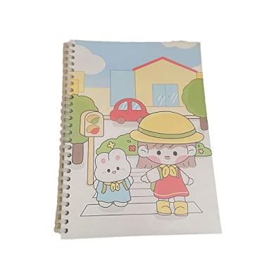 Imagem de Caderno B5 Book Kawaii INS Wind Circle Ben Original MOMO Sauce Caderno de desenho animado Coração infantil Estudante Cels