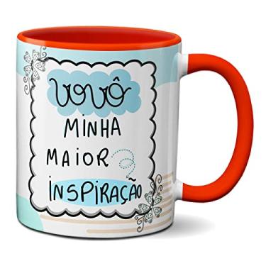 Imagem de Caneca Feliz Dia Dos Avós Vovô Minha Maior Inspiração (Vermelha)